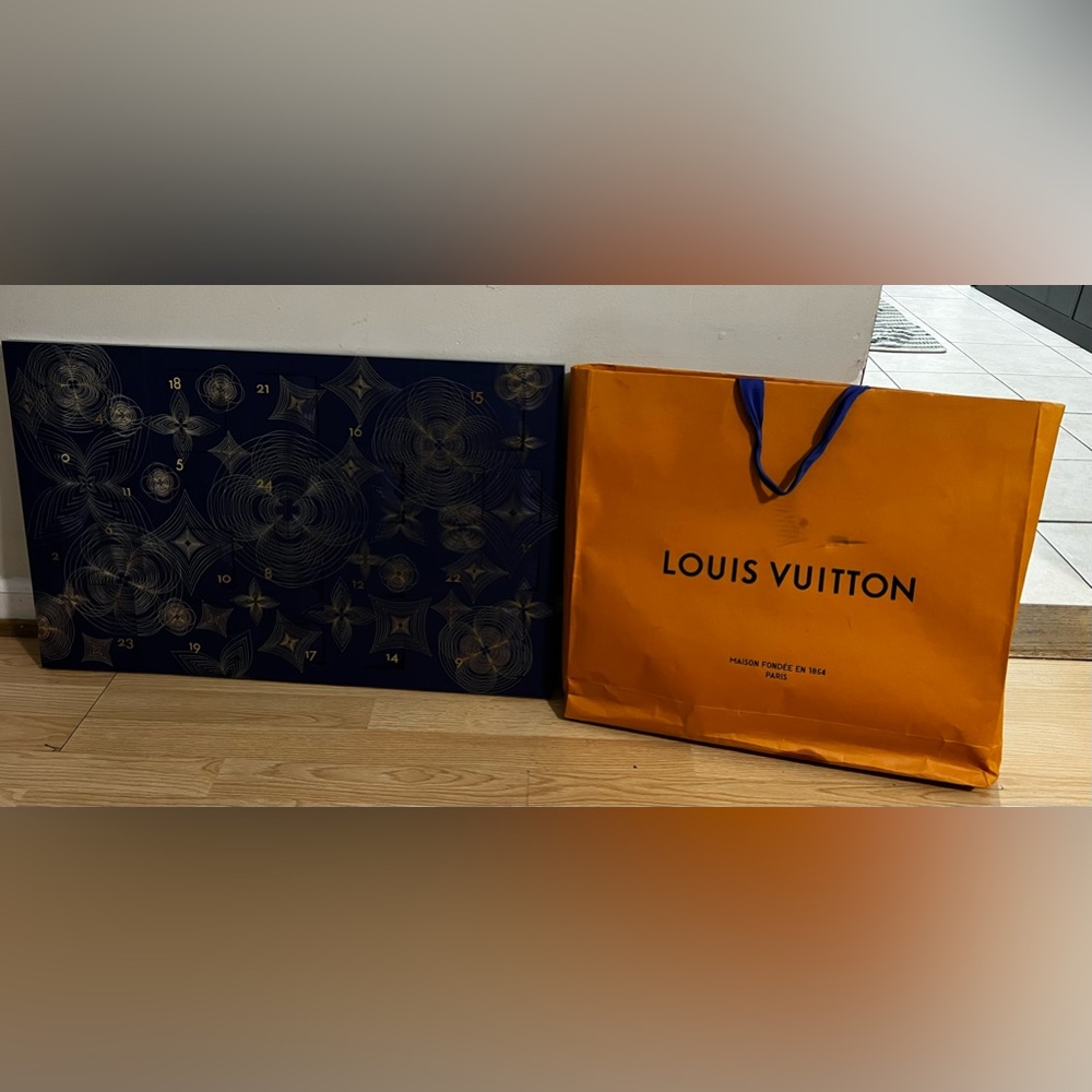 Louis Vuitton 2021 Advent Calendar featuring a beautiful silver wooden box